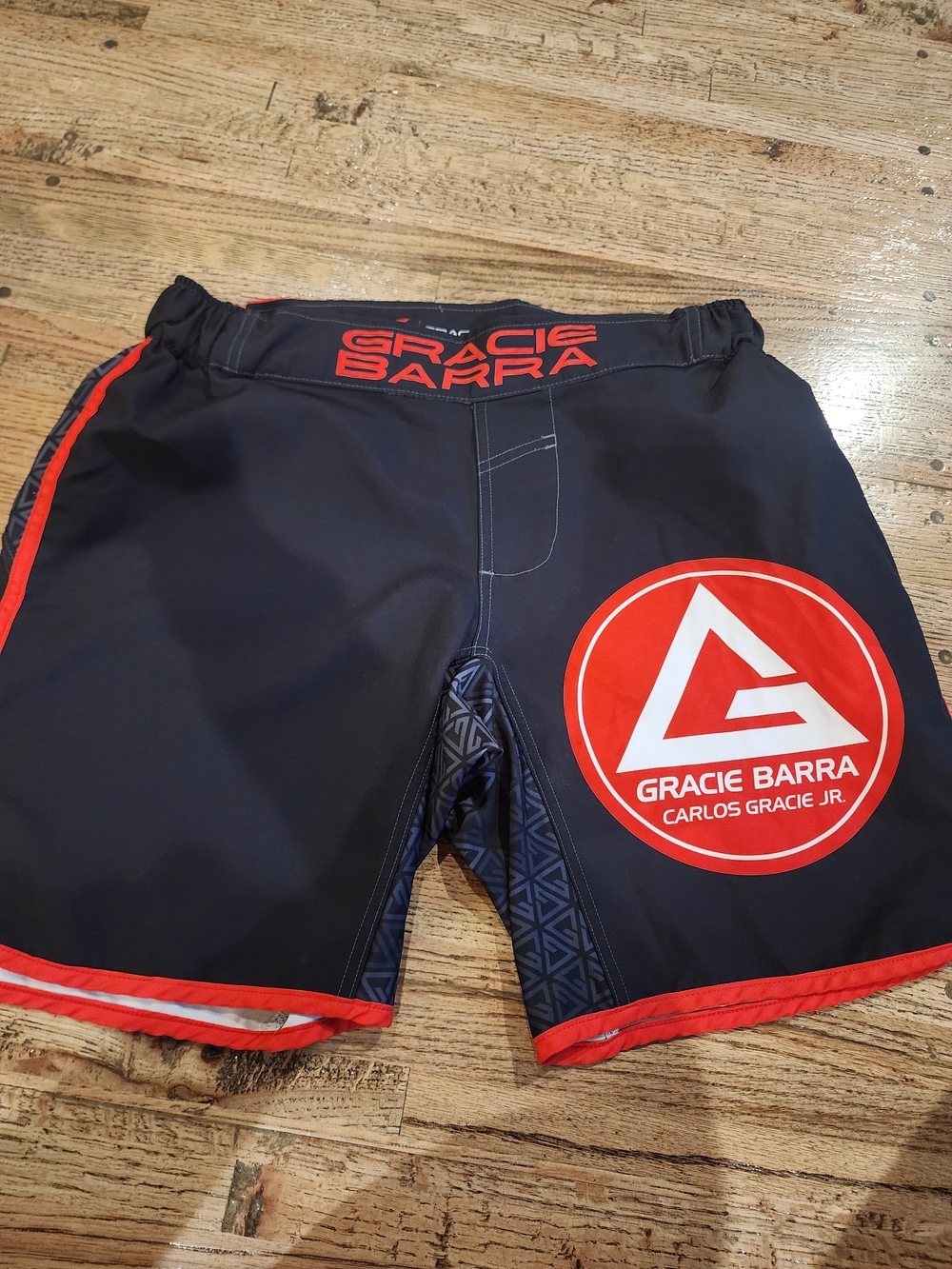 Gracie Barra Men's Navy and Red MMA Training Shorts
